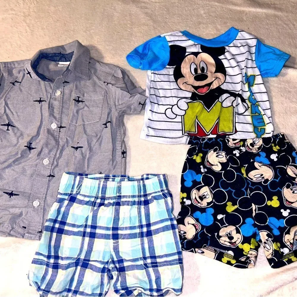 Set of Mickey pajamas and boys outfit size 3T